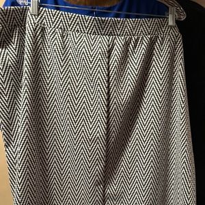 black and white pencil skirt